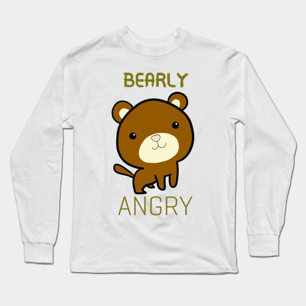 Bearly Angry Long Sleeve T-Shirt by Monster To Me